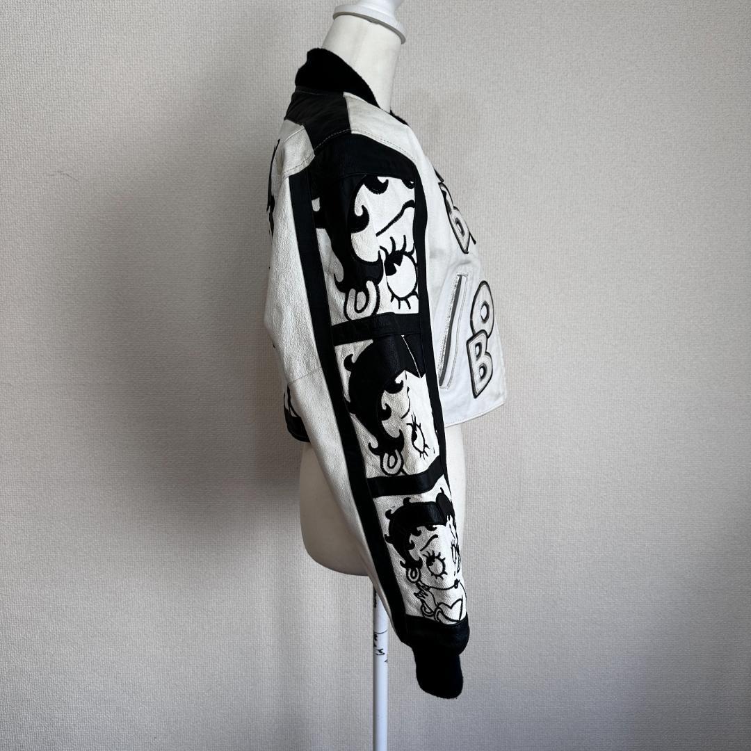 BETTY BOOP　牛革ショートレザージャケット　Ssize　HR1439
