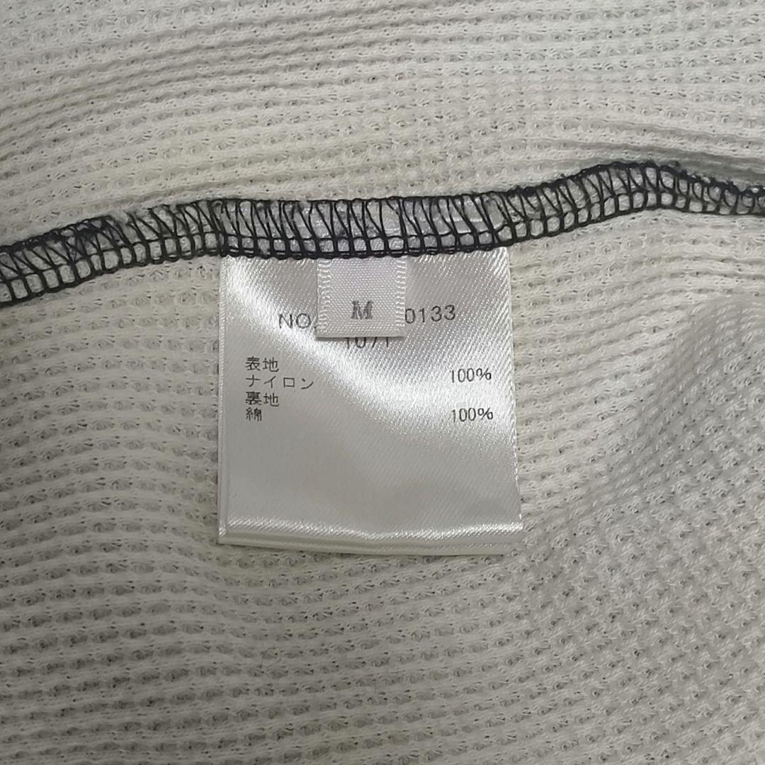 ロンハーマン　sizeM　ナイロンジャケット　ノーカラー　ダブルジップ　黒