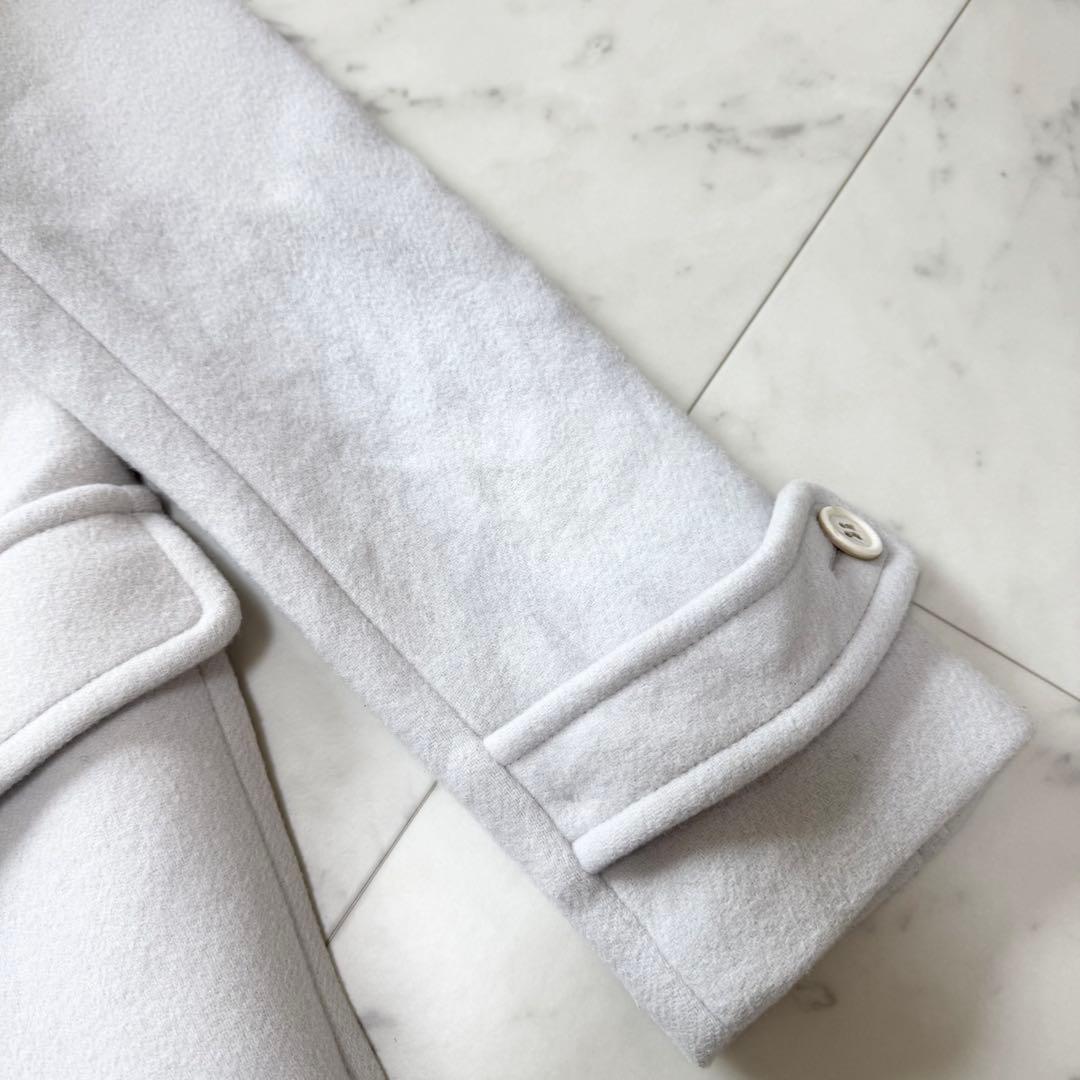 【SHIPS】シップス ダッフルコート ロングコート カシミヤ ファー トグル