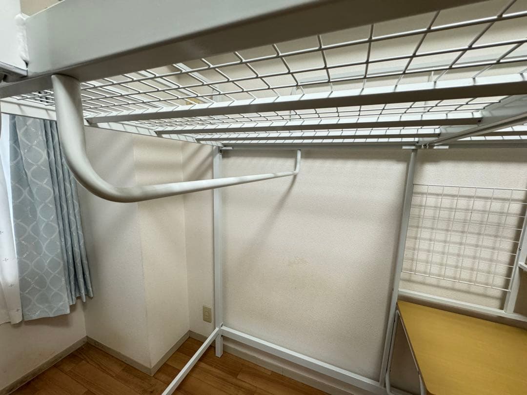 ロフトベット ニトリ ロフトベッド アルルN ホワイト