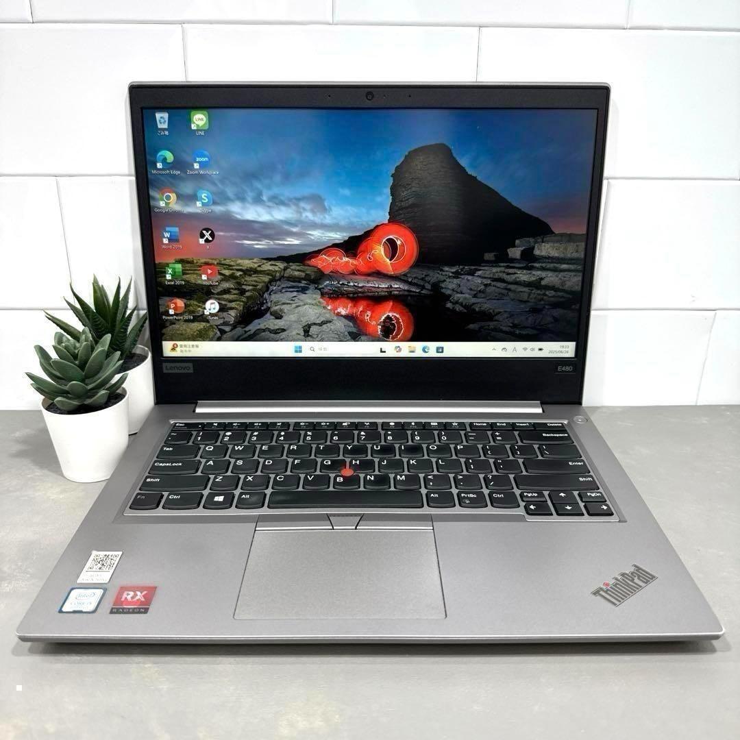 【高性能】Thinkpad E480☘8世代i5☘️メモリ16☘️NVMe512