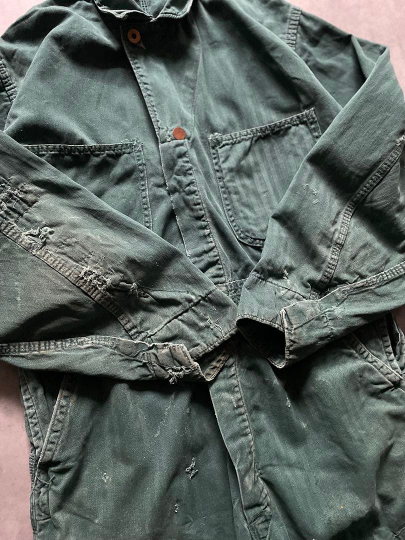 さ*う様 50s US製 HBT ワーク オールインワン つなぎ カバーオール