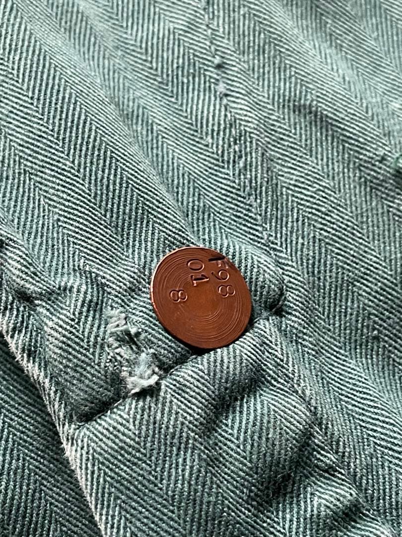 さ*う様 50s US製 HBT ワーク オールインワン つなぎ カバーオール