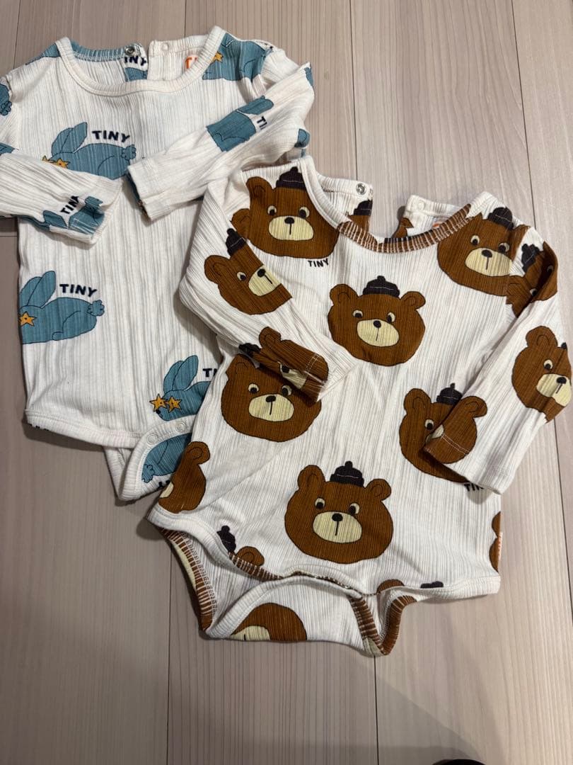 tinycottons ベビーロンパース 9M 海外子供服　2枚セット