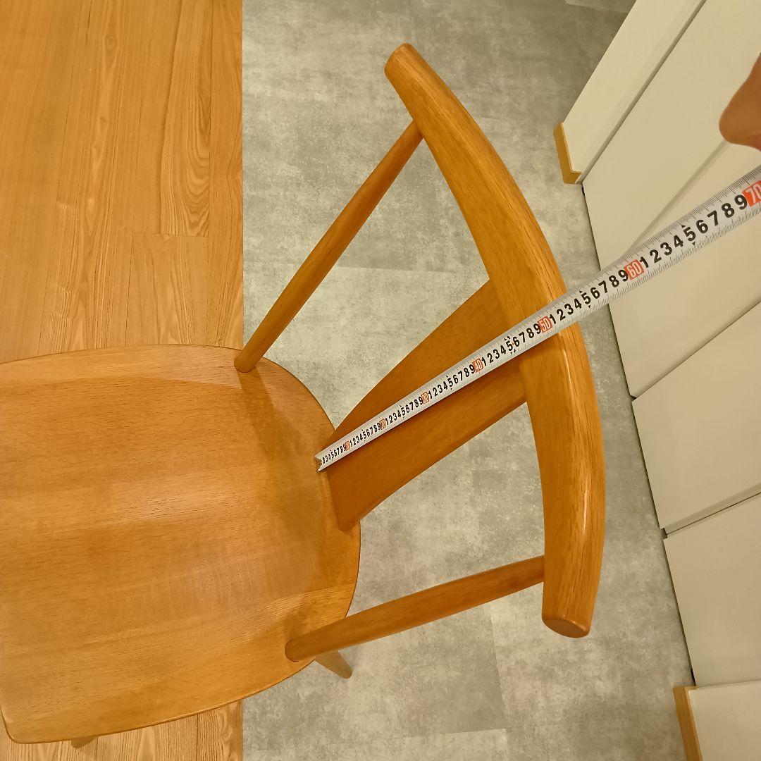 リカ！！柏木工　KASHIWA カウホーンチェア　LC11 楢無垢材