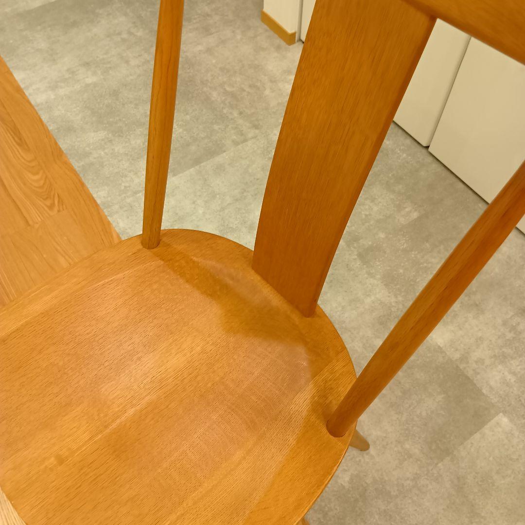リカ！！柏木工　KASHIWA カウホーンチェア　LC11 楢無垢材