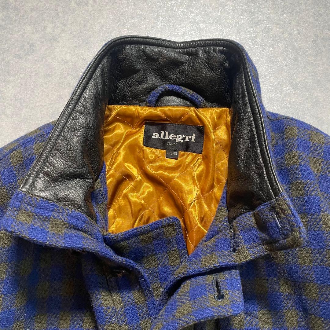 allegri アレグリ ウール ブルゾン チェック柄 ジャケット マルジェラ