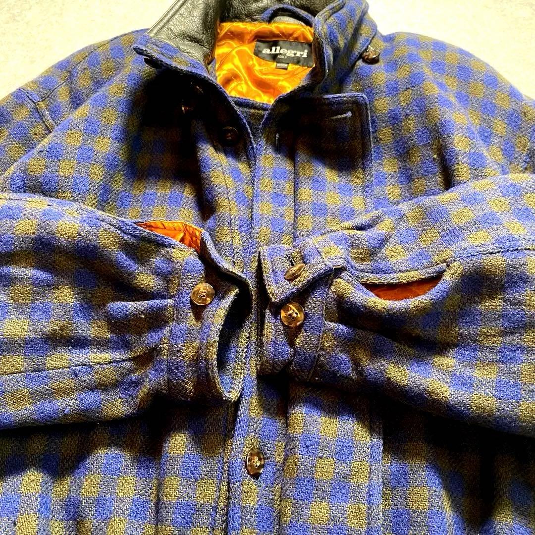 allegri アレグリ ウール ブルゾン チェック柄 ジャケット マルジェラ