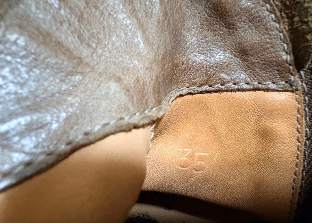 ★美品★trippen トリッペン ショートブーツ 本革 サイズ35 キャメル色