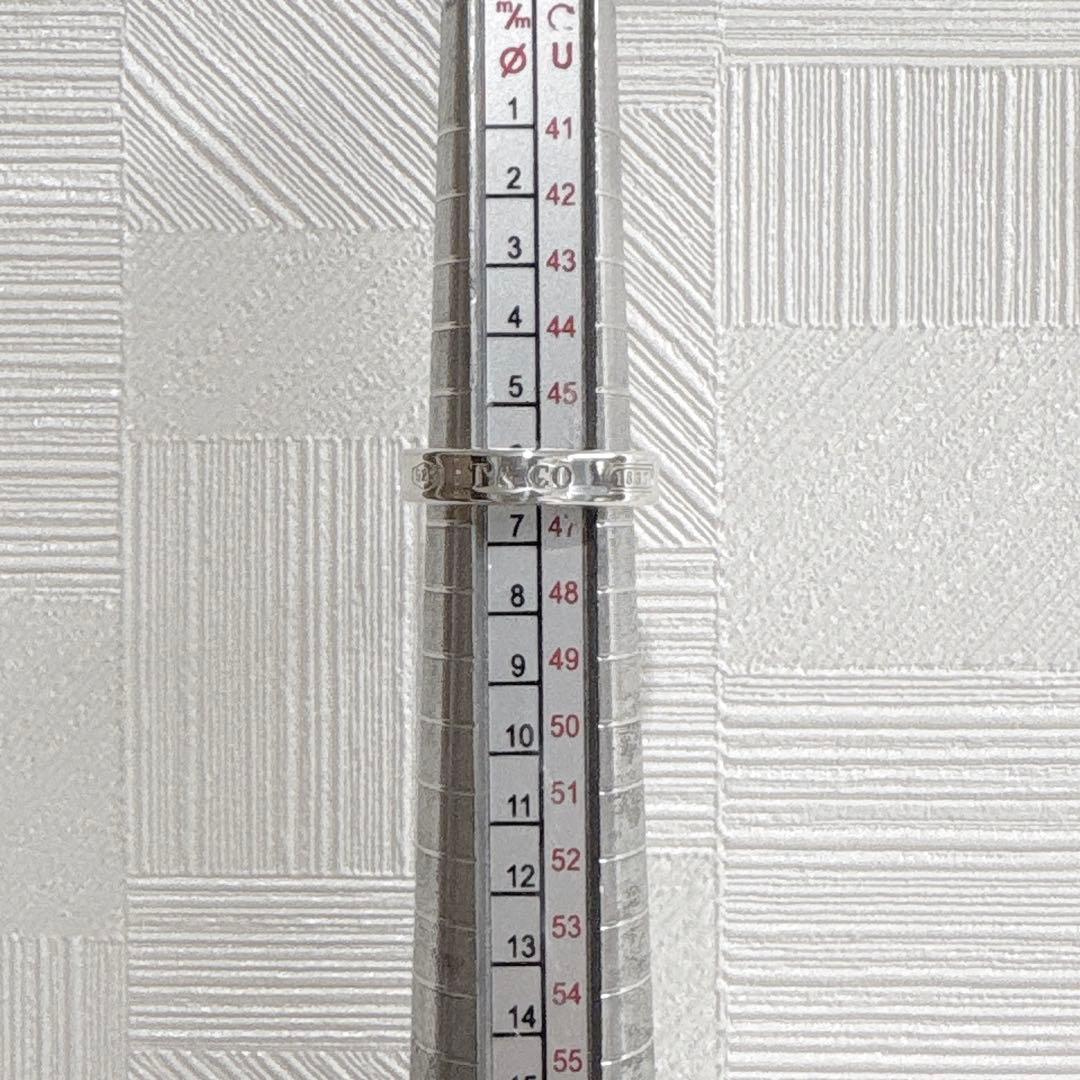 美品 ティファニー 1837 ナローリング　6号