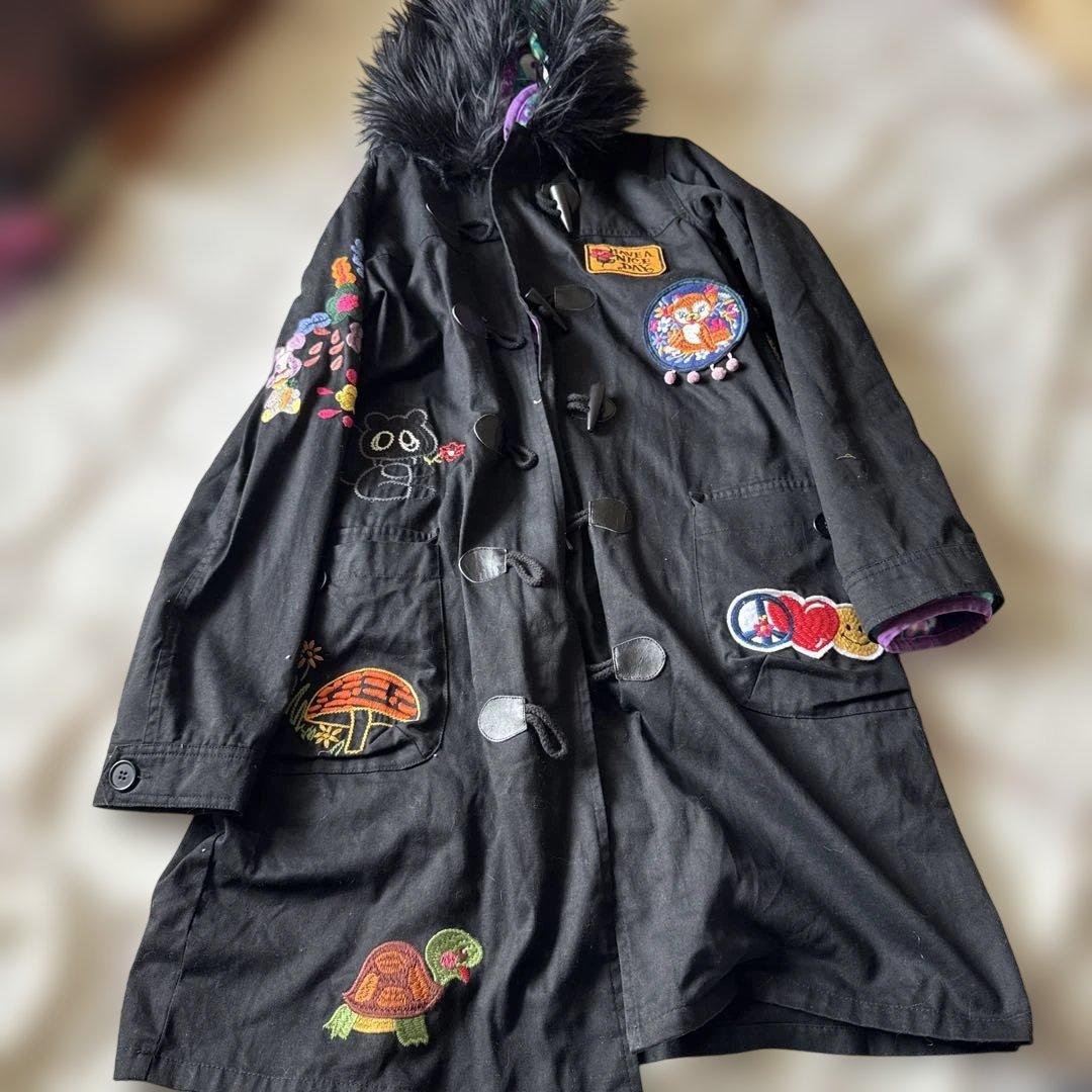 大人サイズ　GrandGround グランドスラム　刺繍いっぱい　モッズコート