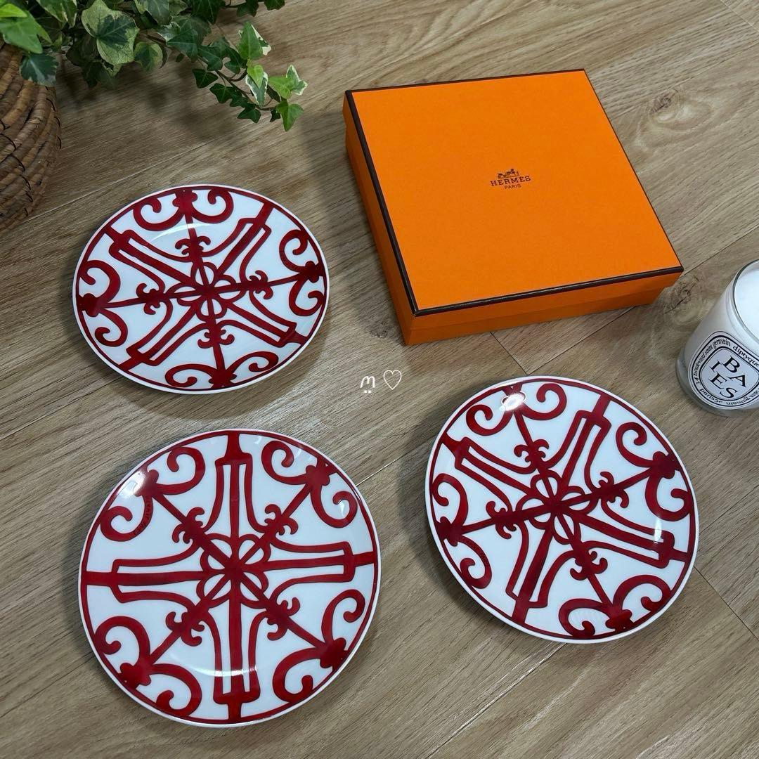 HERMESエルメス　ガダルキヴィール　No6パンプレート3枚セット　17cm皿