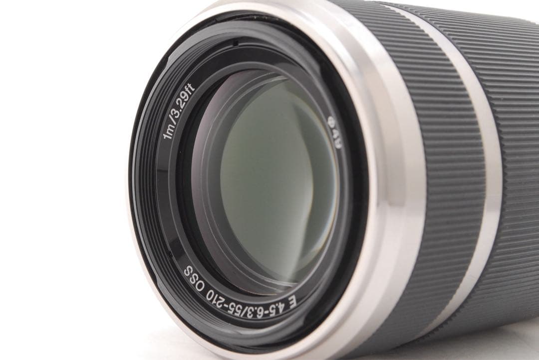 美品✨ソニー E 55-210mm OSS❤️シルバー❤️小型軽量望遠レンズ！