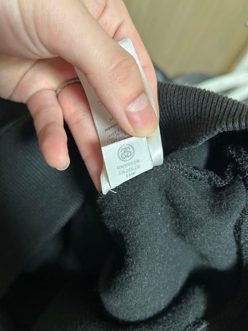 Stussy ブラック パーカー L