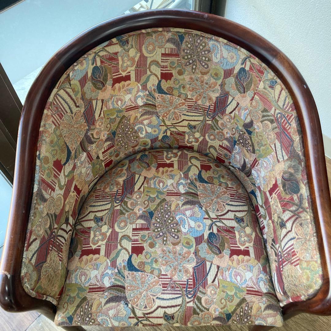アンティークアームチェア エスニック　デザイナーズ