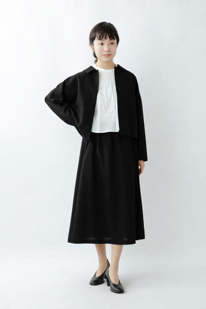 nooy ヌーイ　ブークレ　ジャガード　プリーツスカート　入学式　卒業式　入園式