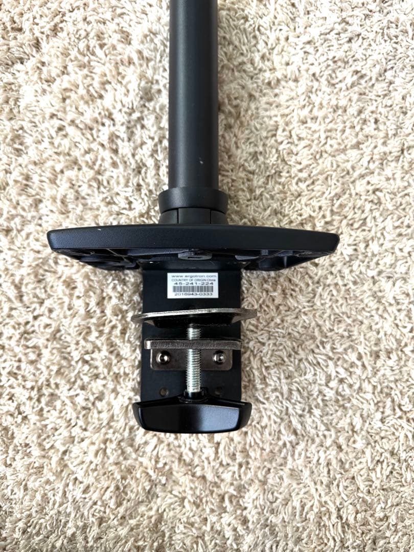 エルゴトロン　モニターアームデスクマウント　マットブラック