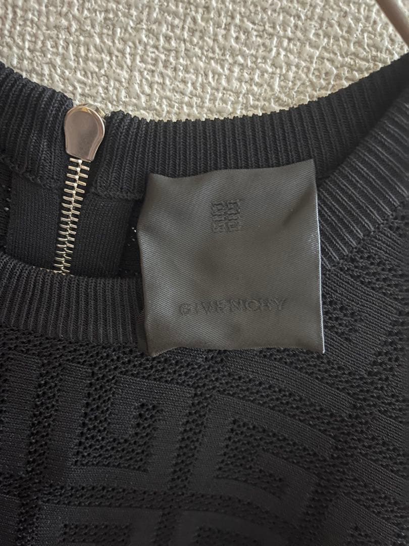 GIVENCHY ジバンシィ4Gジャガードブラックミニドレス　Sサイズ