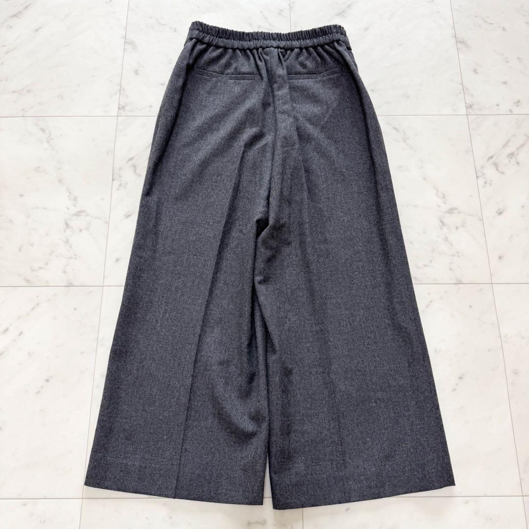 【theory luxe】セオリー パンツスーツ ワイドパンツ ノーカラー