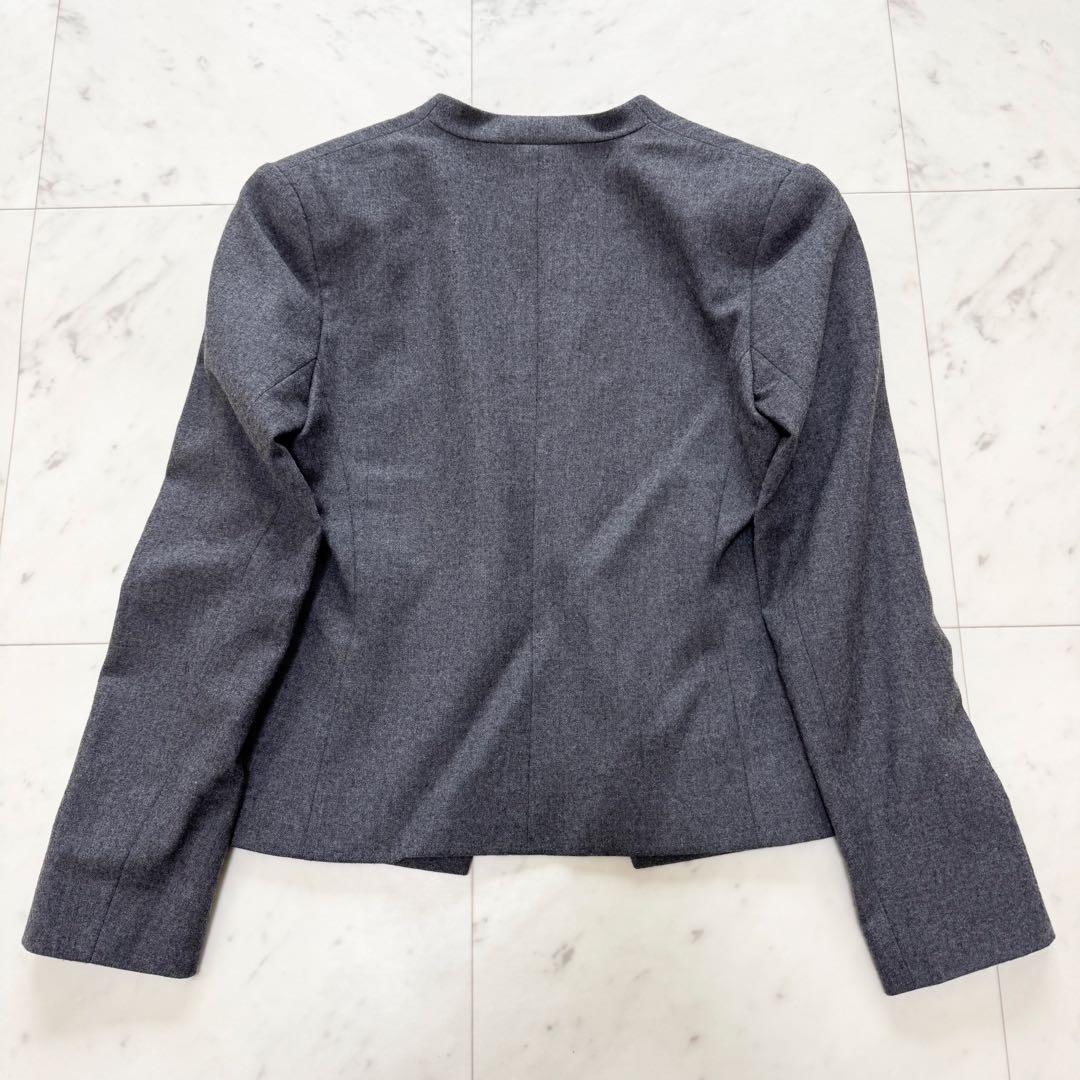 【theory luxe】セオリー パンツスーツ ワイドパンツ ノーカラー