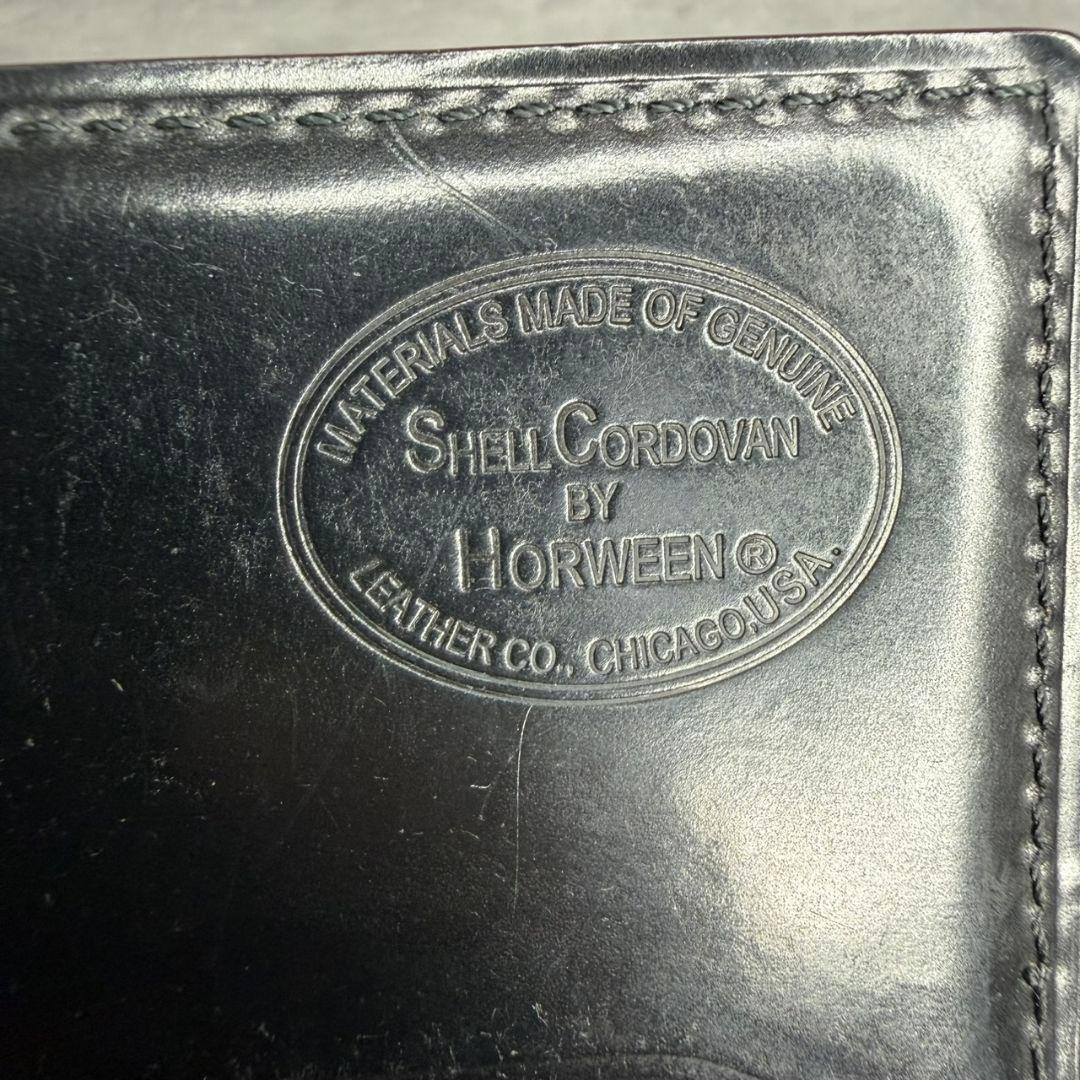 GANZO ガンゾ シェルコードバン2 ホーウィン社 長財布 小銭入れ付き 黒