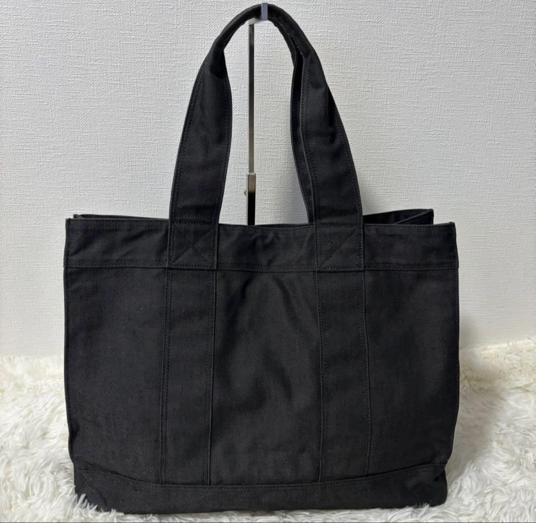 【美品】PORTER ブラック スモーキートートバッグM