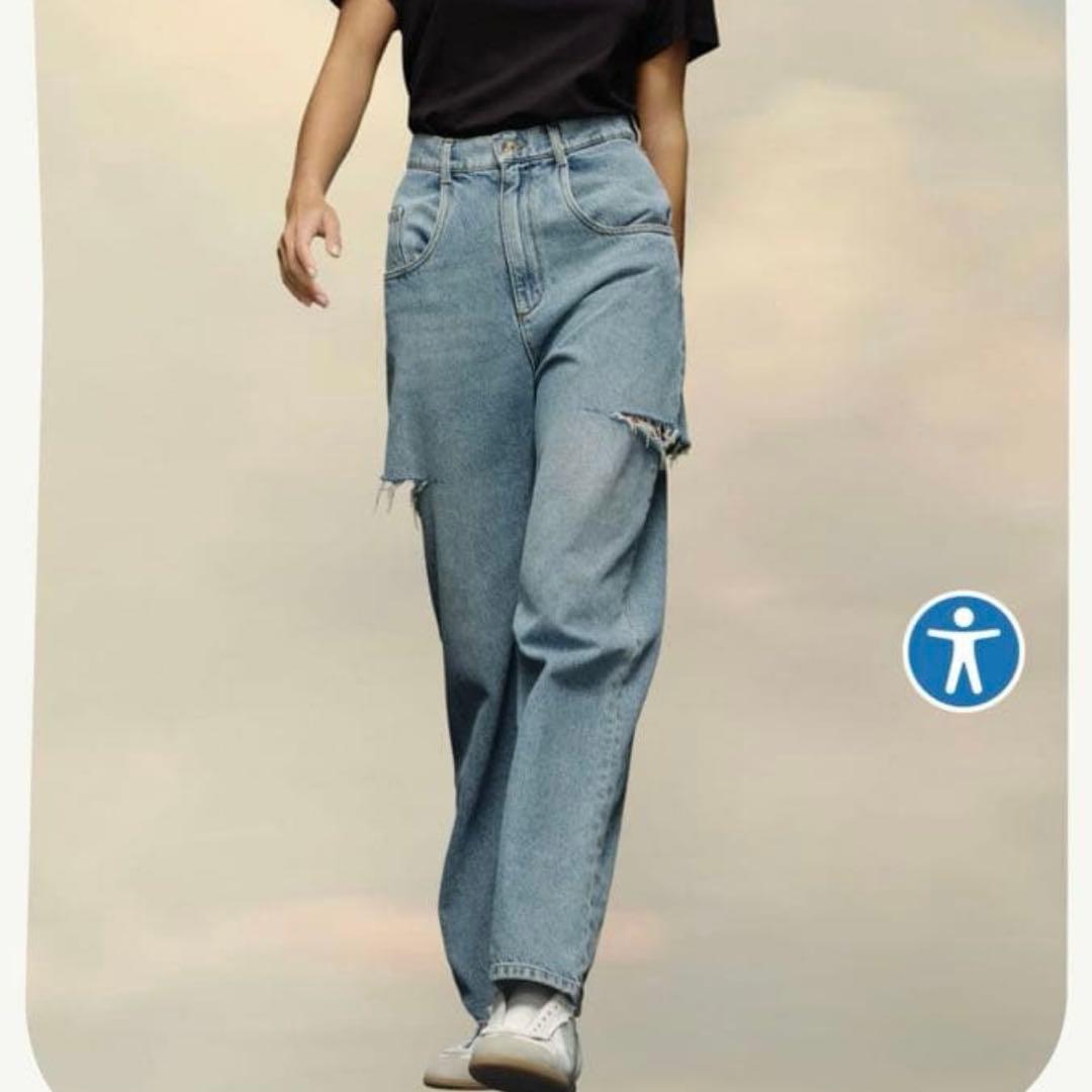 メゾンマルジェラ スラッシュディテール デニム　36