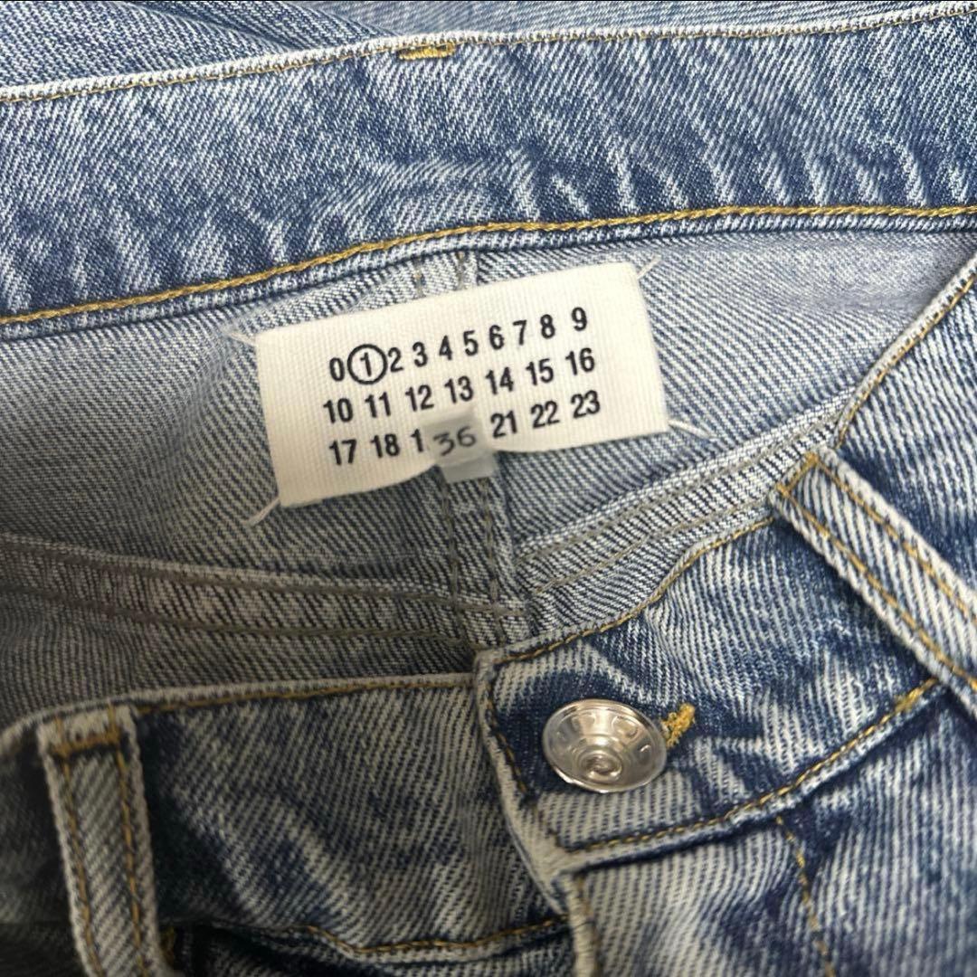 メゾンマルジェラ スラッシュディテール デニム　36