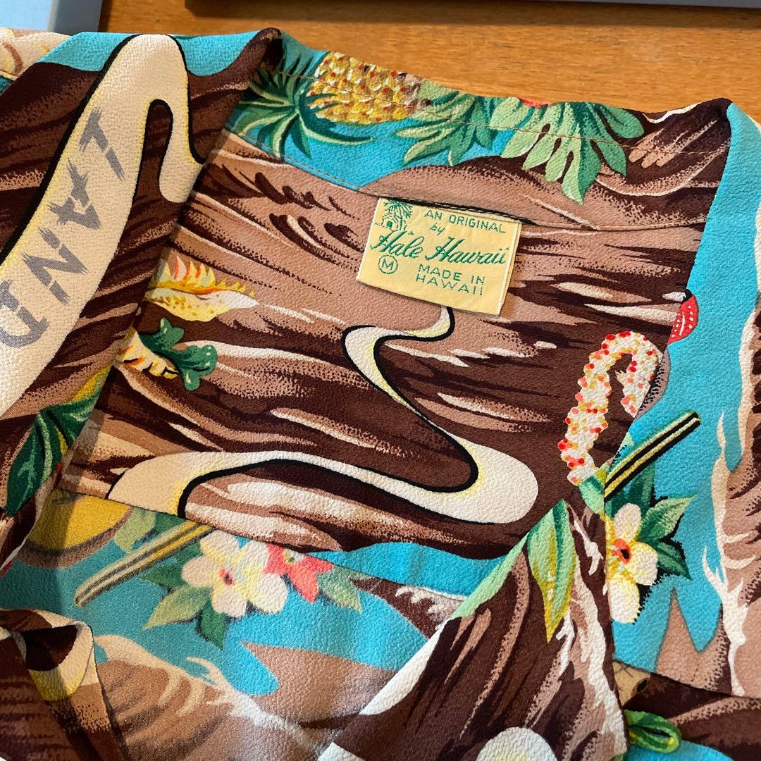 サンサーフ　アロハ　SS30694 サイズM ブラウン