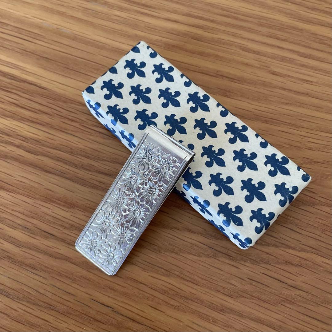 小物 vintage silver800 money clip