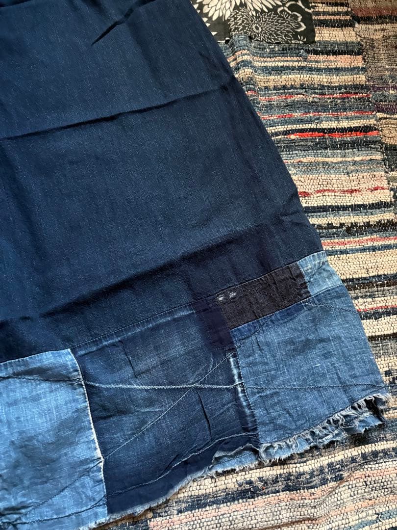 kapital デニムパッチワークガウチョパンツ