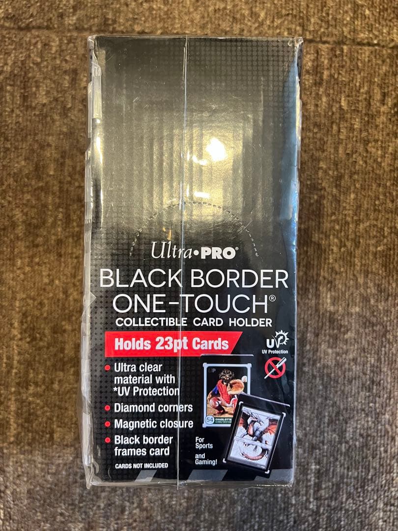 ウルトラ・プロ ワンタッチ マグネットホルダー 23pt 黒枠タイプ　25枚