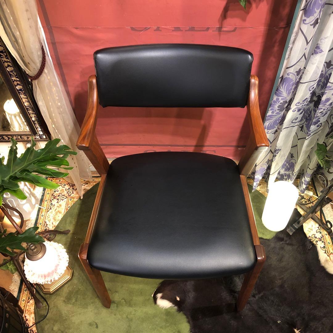 あり 美品　AL 2スタイリッシュモダン北欧ST セミショートアームチェア