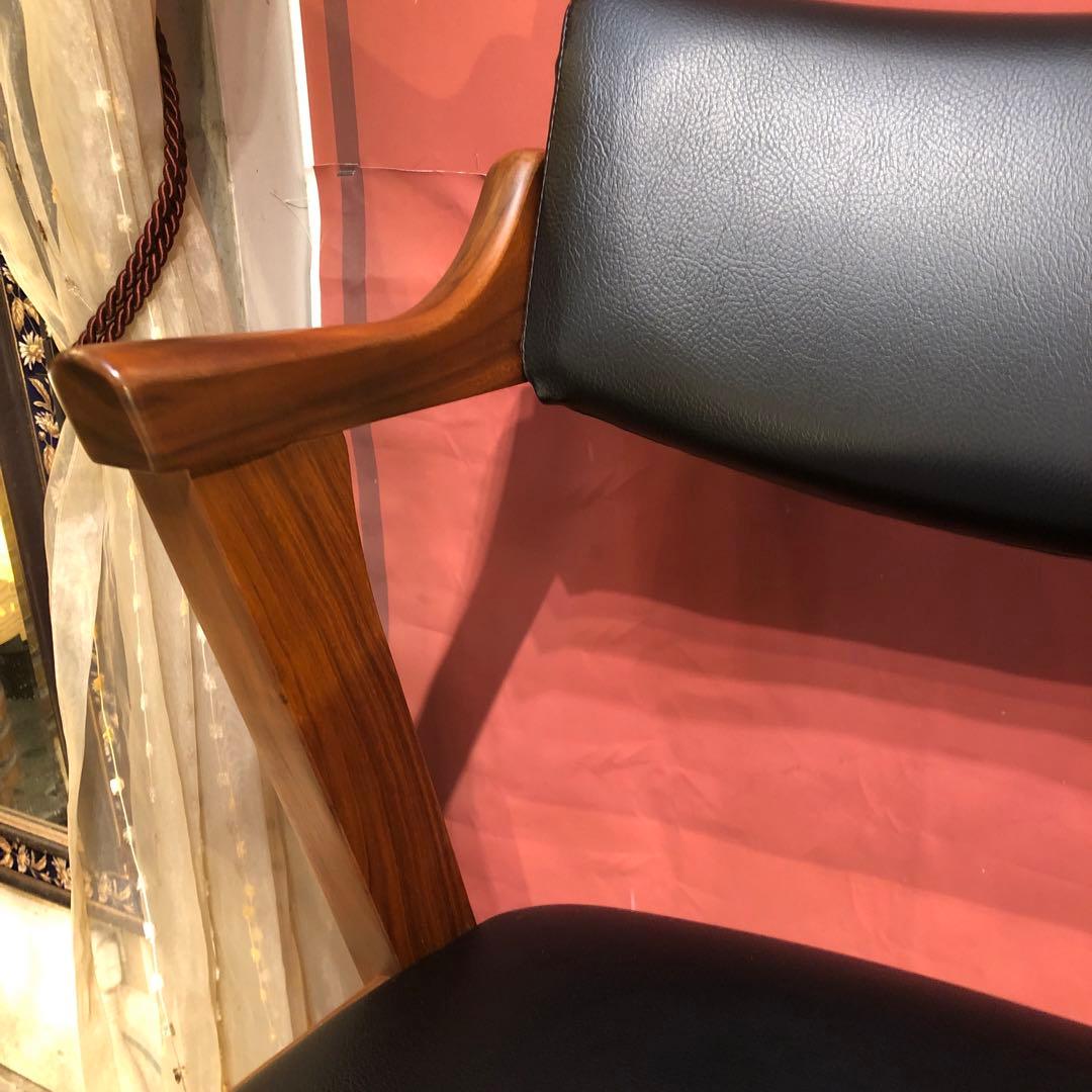 あり 美品　AL 2スタイリッシュモダン北欧ST セミショートアームチェア