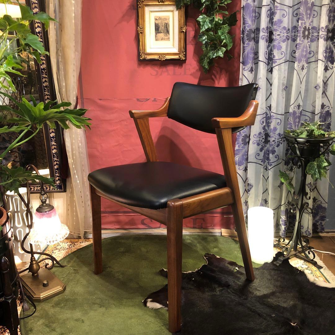 あり 美品　AL 2スタイリッシュモダン北欧ST セミショートアームチェア