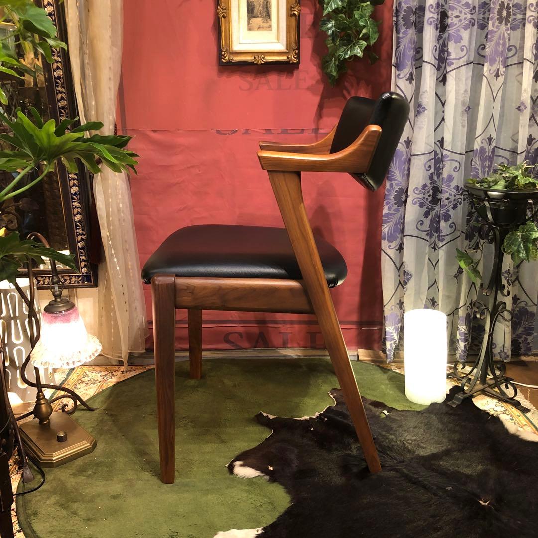 あり 美品　AL 2スタイリッシュモダン北欧ST セミショートアームチェア