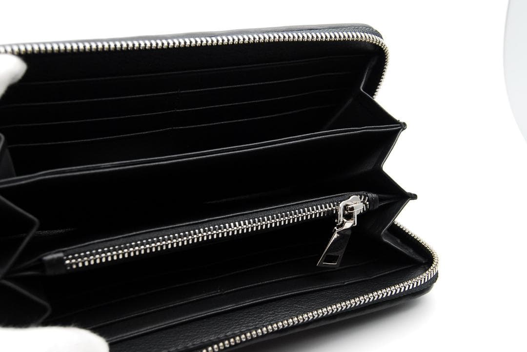 限定値下げ スティングレイ ガルーシャ エイ革 ブラックレザー 編み込み 長財布