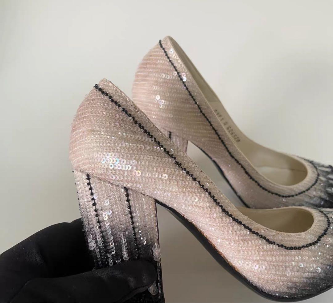 CHANEL シャネルビーズ装飾 ハイヒール パンプス
