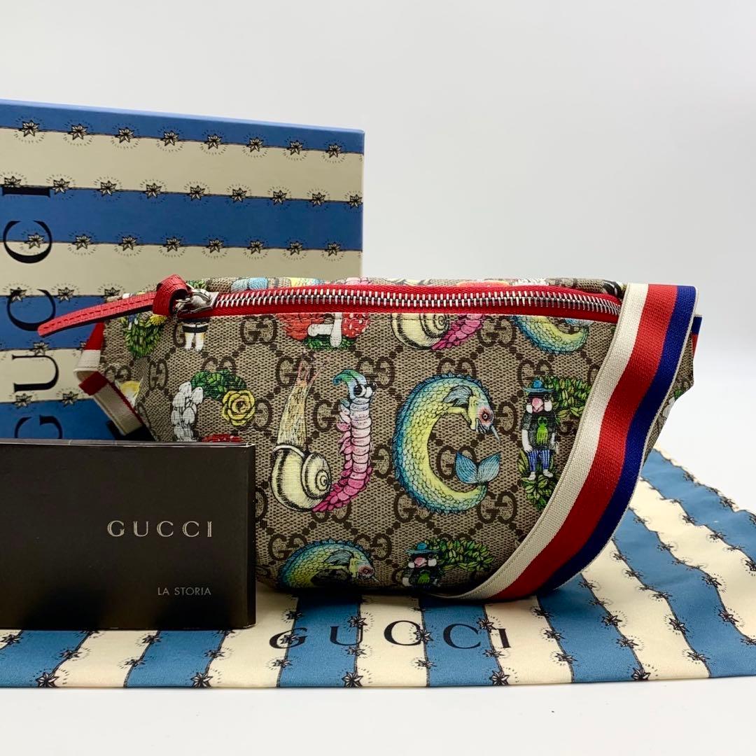 【付属品完備✨ほぼ未使用】グッチ ボディバッグ 斜め掛けバック ヒグチユウコ