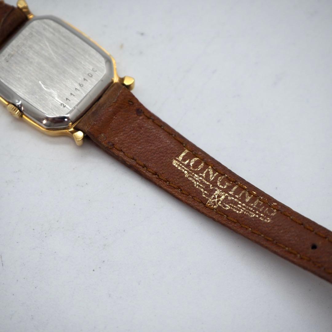 122 稼働 LONGINES 時計 ゴールド　レディース　箱付き　スクエア