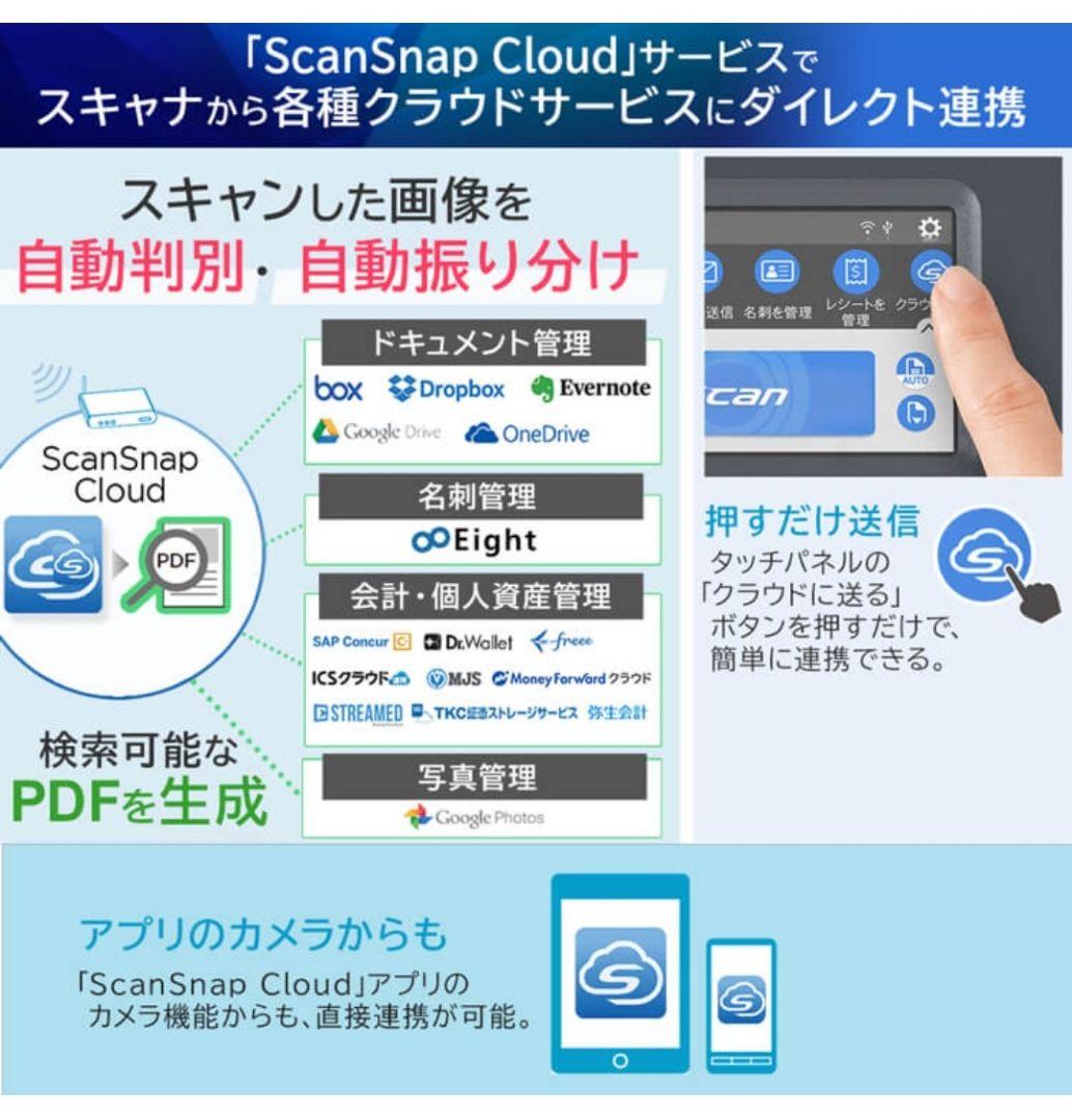 【美品】ScanSnap iX100 FI-IX100BW スノーホワイト