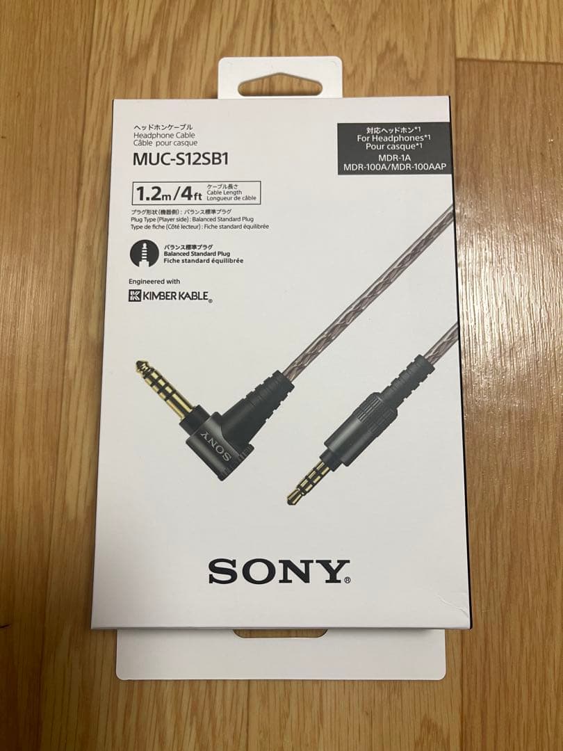 SONY MUC-S12SB1 ヘッドホンケーブル 1.2m[新品同様]