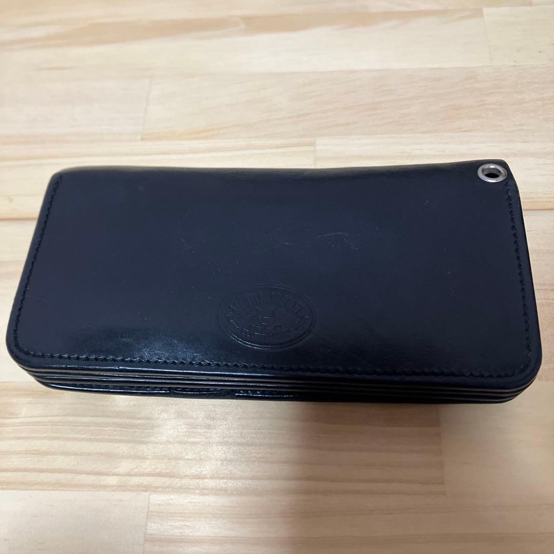 THE CRIMIE スタースタッズ バイカー 長財布 黒