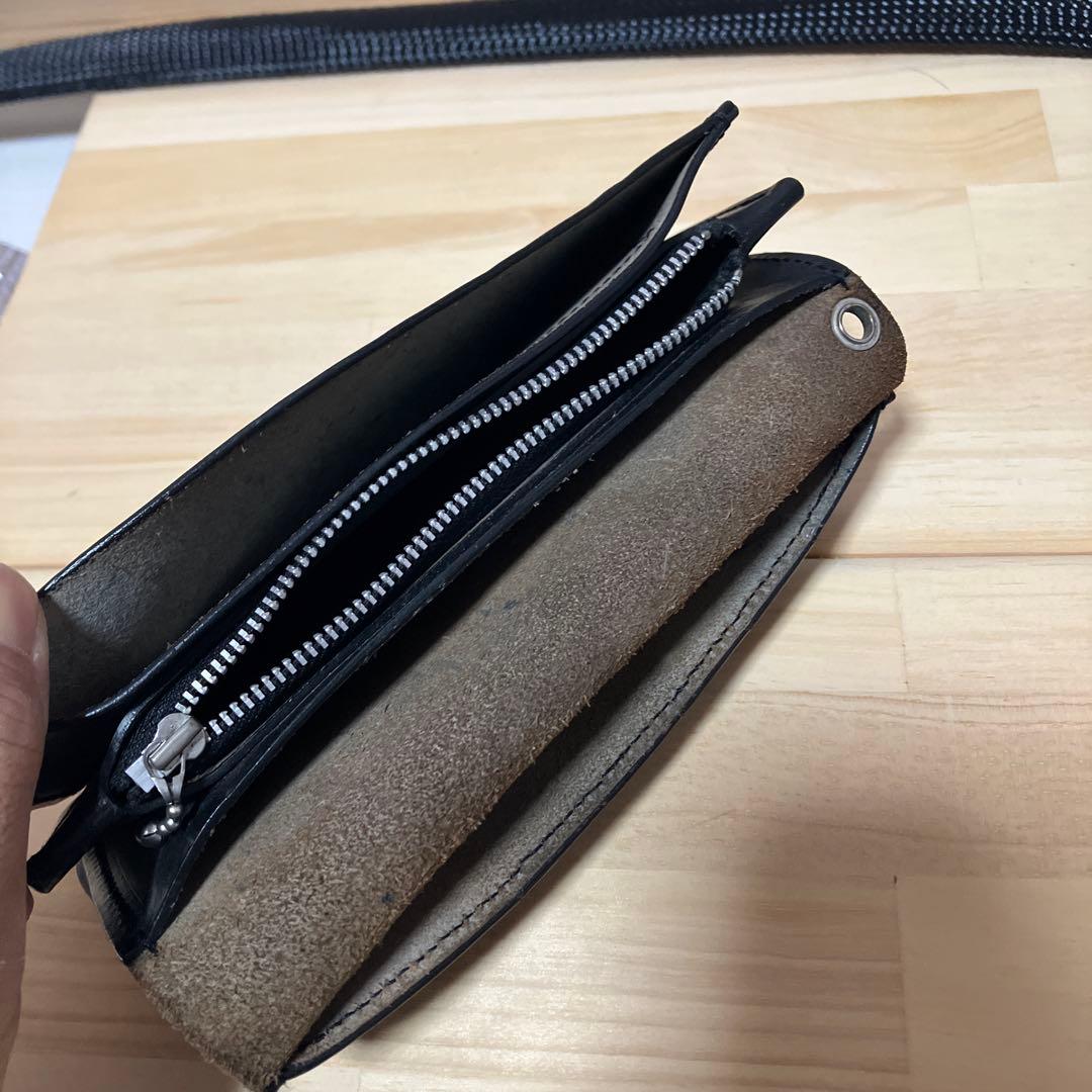 THE CRIMIE スタースタッズ バイカー 長財布 黒