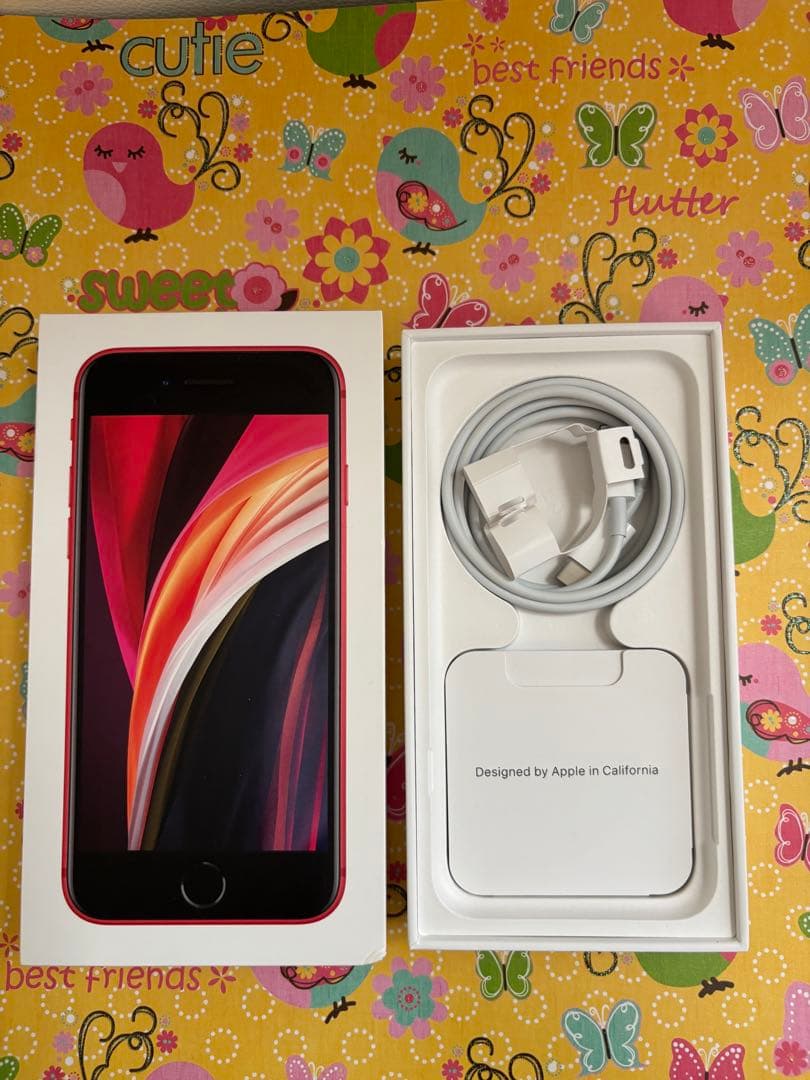 iPhone SE第2世代 64GB SIMフリー 残量82% 赤　SE2