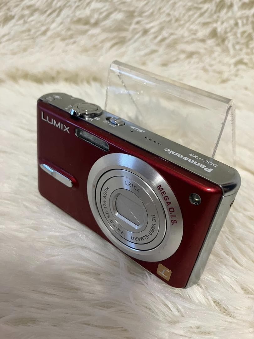 【動作確認済】Panasonic LUMIX DMC-FX9 デジタルカメラ　赤