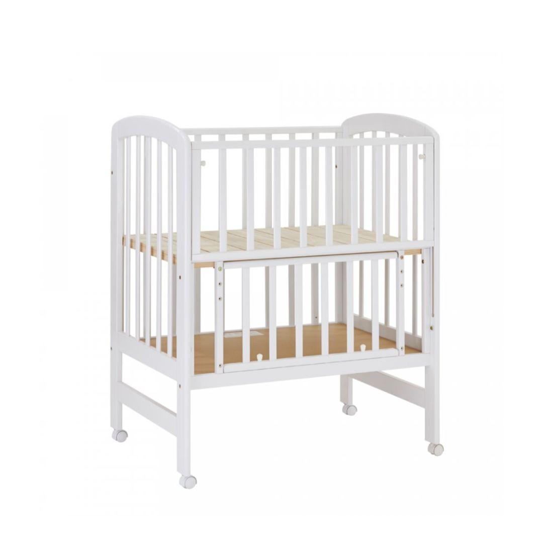 KATOJI　ハイポジションミニベッド アーチ（ホワイト）木製ベビーベッド