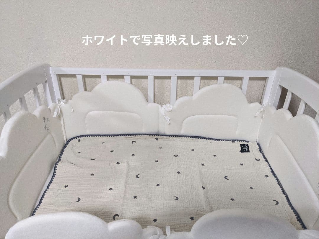 KATOJI　ハイポジションミニベッド アーチ（ホワイト）木製ベビーベッド