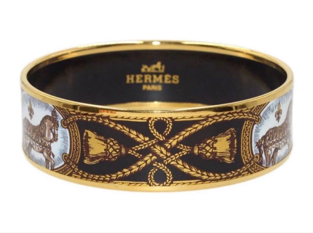 エルメス エマイユ バングル 馬柄 オーストリア HERMES ブレスレット