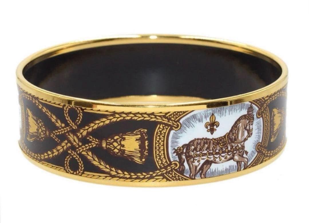 エルメス エマイユ バングル 馬柄 オーストリア HERMES ブレスレット